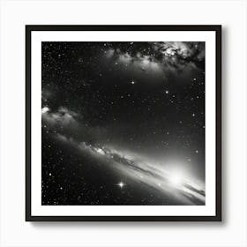 Galaxy In The Night Sky Art Print