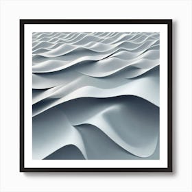 Abstract Wavy Wave Art Print