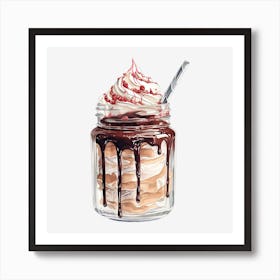 Ice Cream In A Jar Art Print