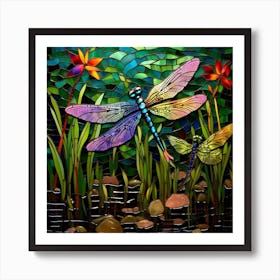Dragonflies 42 Art Print
