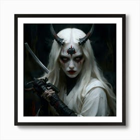 Demon Girl 2 Art Print