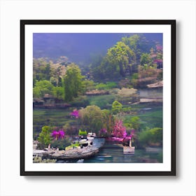 Asian Landscape Art Print