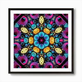 Psychedelic Mandala 41 Art Print