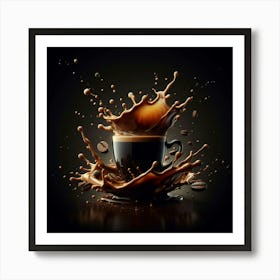 Cappuccino, Latte, and Americano, Oh My! A Journey Through the World of Coffee, from Bean to Cup Art Print