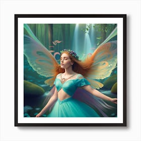 Fairy In The Forest Art Print