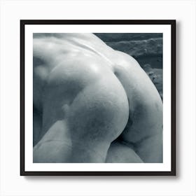 Butt Rear Statue Antique Roman Marble Man Male Nude Homoerotic Gay Art Muscle Photo Photography Black And White Monochrome Bedroom Bathroom Art Print