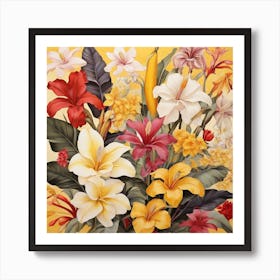 Lilies In A Vase Art Print