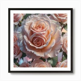 Pink Roses 1 Art Print