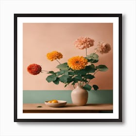 Dahlias Art Print