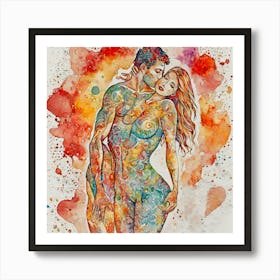Couple in Love Art Print