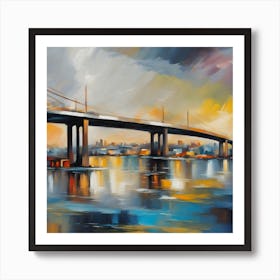 Bridge Over Water Art Print