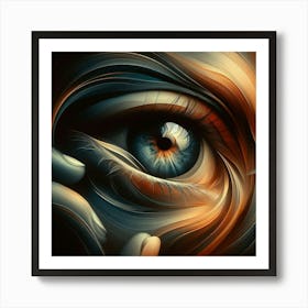 Abstract Eye Painting Art Print