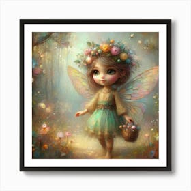 Fairy In The Woods 1 Art Print