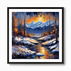 Winter Landscape Art Print