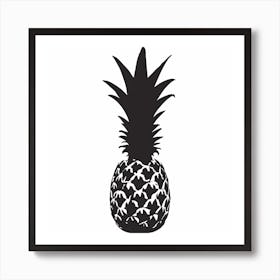 Black And White Pineapple Art Print