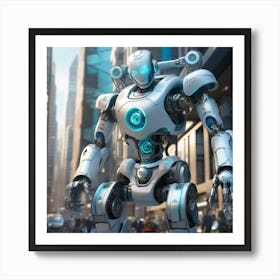 Futuristic Robot 15 Art Print