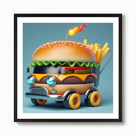 Burger Truck 1 Art Print