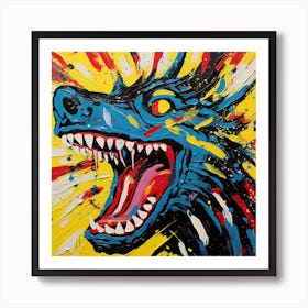 Wolf Dragon Art Print