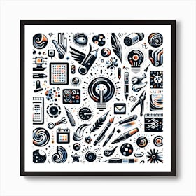 Doodle Art Art Print