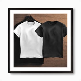 Black And White T - Shirts Art Print