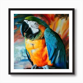 Colorful Parrot Art Print