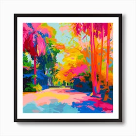 Abstract Park Collection Suan Luang Rama Ix Park Bangkok 2 Art Print