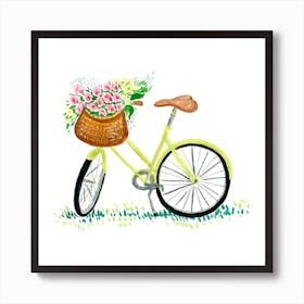 Bicycle Square Art Print