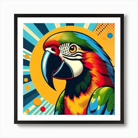 Pop Parrot 7 Art Print