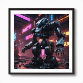 Futuristic Robot 4 Art Print