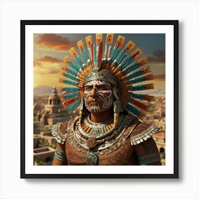 Mexican Warrior Art Print