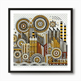 Abstract Cityscape Art Print