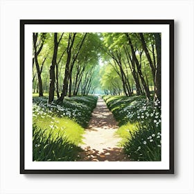 Path In The Woods 9 Art Print