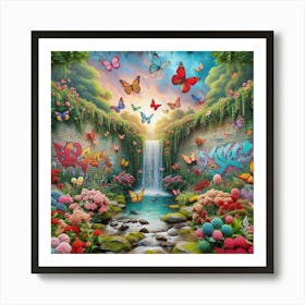 Graffiti fly heaven Art Print