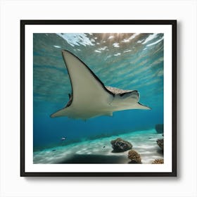 Manta Ray Art Print