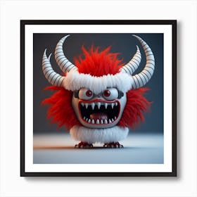 Santa Claus Monster Art Print