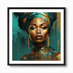 African Beauty 4 Art Print