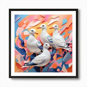 Seagulls 6 Art Print