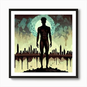 Lonely Boy Big City Blues 1 Art Print