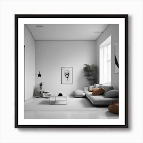 Minimalist Living Room Art Print