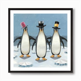 Penguin Disco Party Print Art And Wall Art Art Print