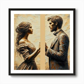 Lovers Art Print