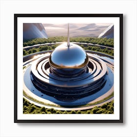 Futuristic City 178 Art Print