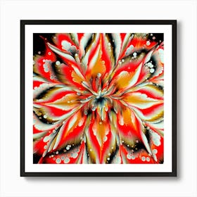 Abstract Flower Art Print