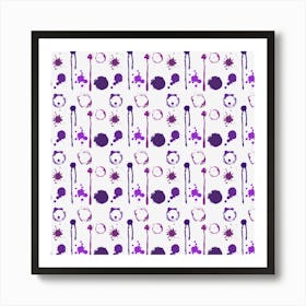 Liquid Splash Pattern Stroke Drip Art Print