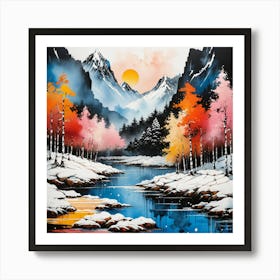 Winter Landscape Art Print