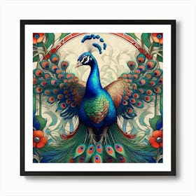 Peacock 49 Art Print