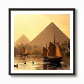 Egypt At Sunset Poster