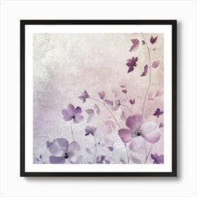 Purple Flowers Art Print