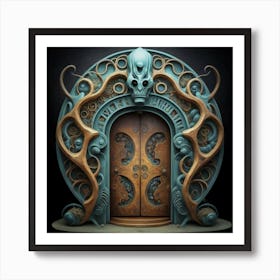 Octopus Door 3 Art Print