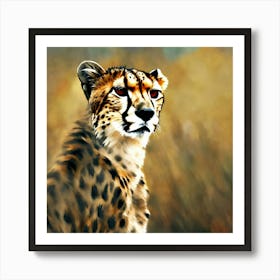 Artistic Picture Of A Cheetah (5) Art Print